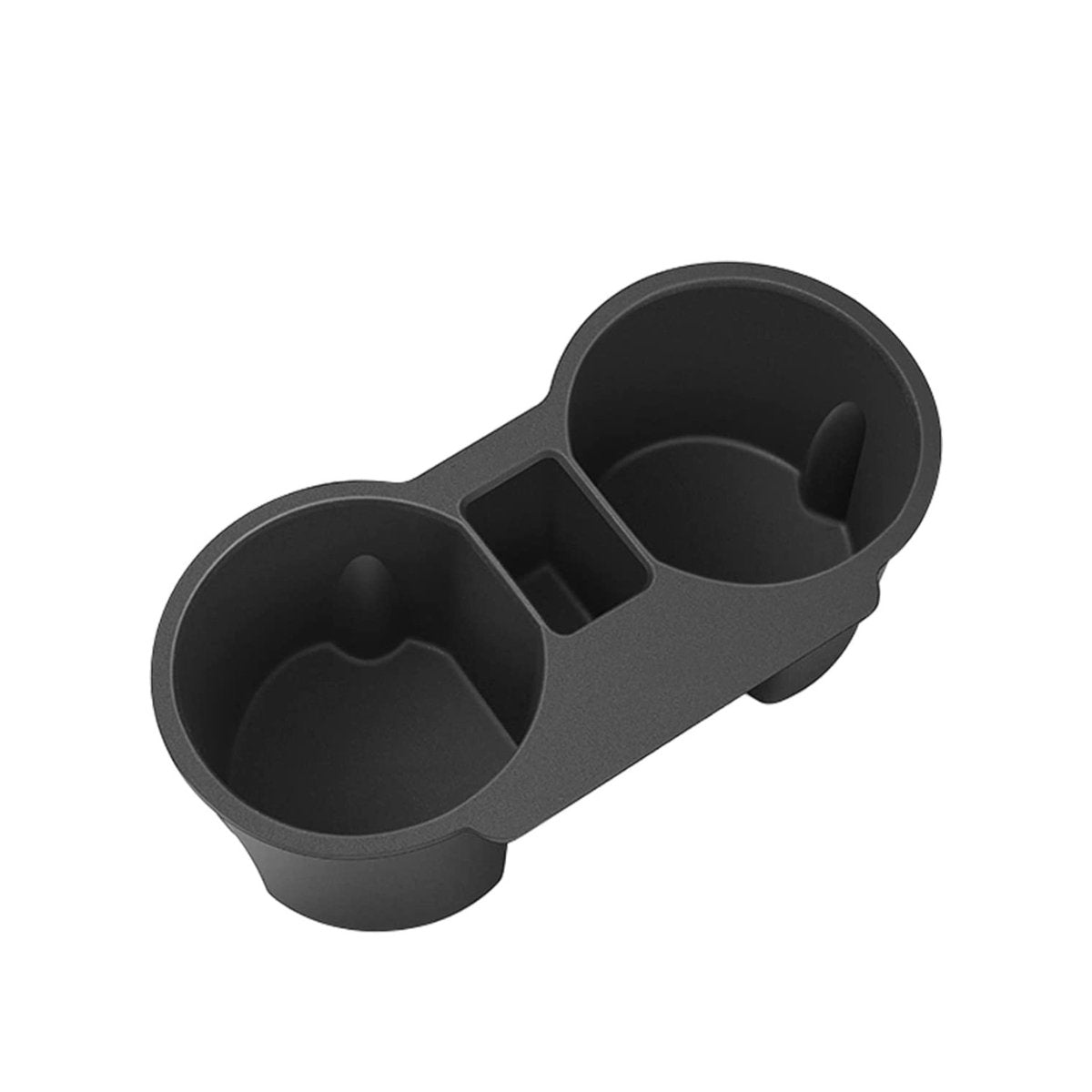 EVKITT Silicone Center Console Cup Holder Insert for Tesla Model 3 & Model Y 2021-2024 (Premium Flexible Silicone, Dual-Slot)