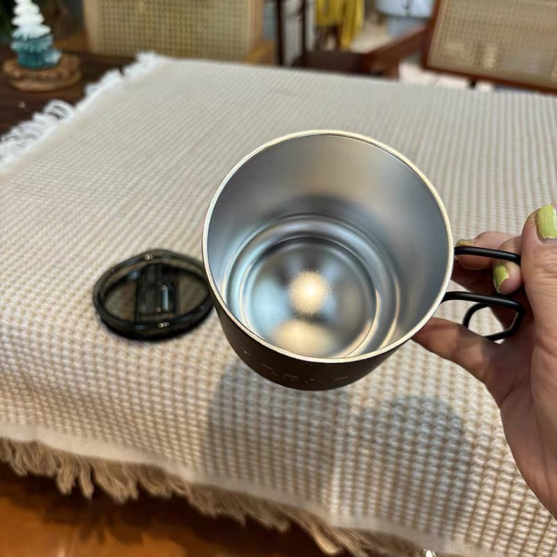 EVKITT Stainless Steel Insulated Car Coffee Mug for Tesla All Models (Premium 316 Stainless Steel, 16oz)
