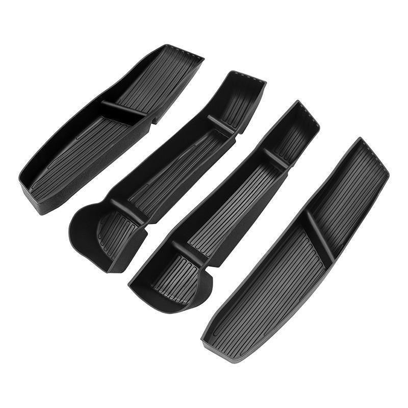 EVKITT Silicone Front & Rear Door Side Storage Boxes for Tesla Model Y Model 3 2021-2026 (Premium Silicone, 4-Pack)