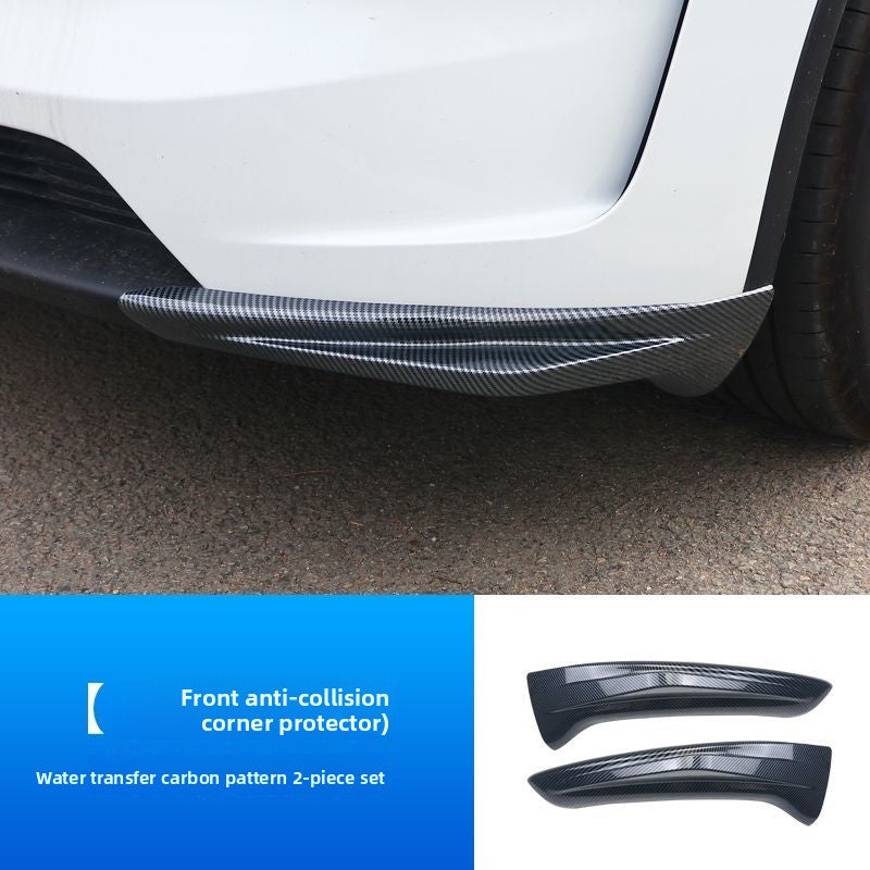 EVKITT Front Bumper Protector Lip Corner Guard Anti-Scratch Bumper Winglet Spoiler for Tesla Model Y Juniper (Premium Luxury High-Toughness Automotive ABS 2-Piece Set)