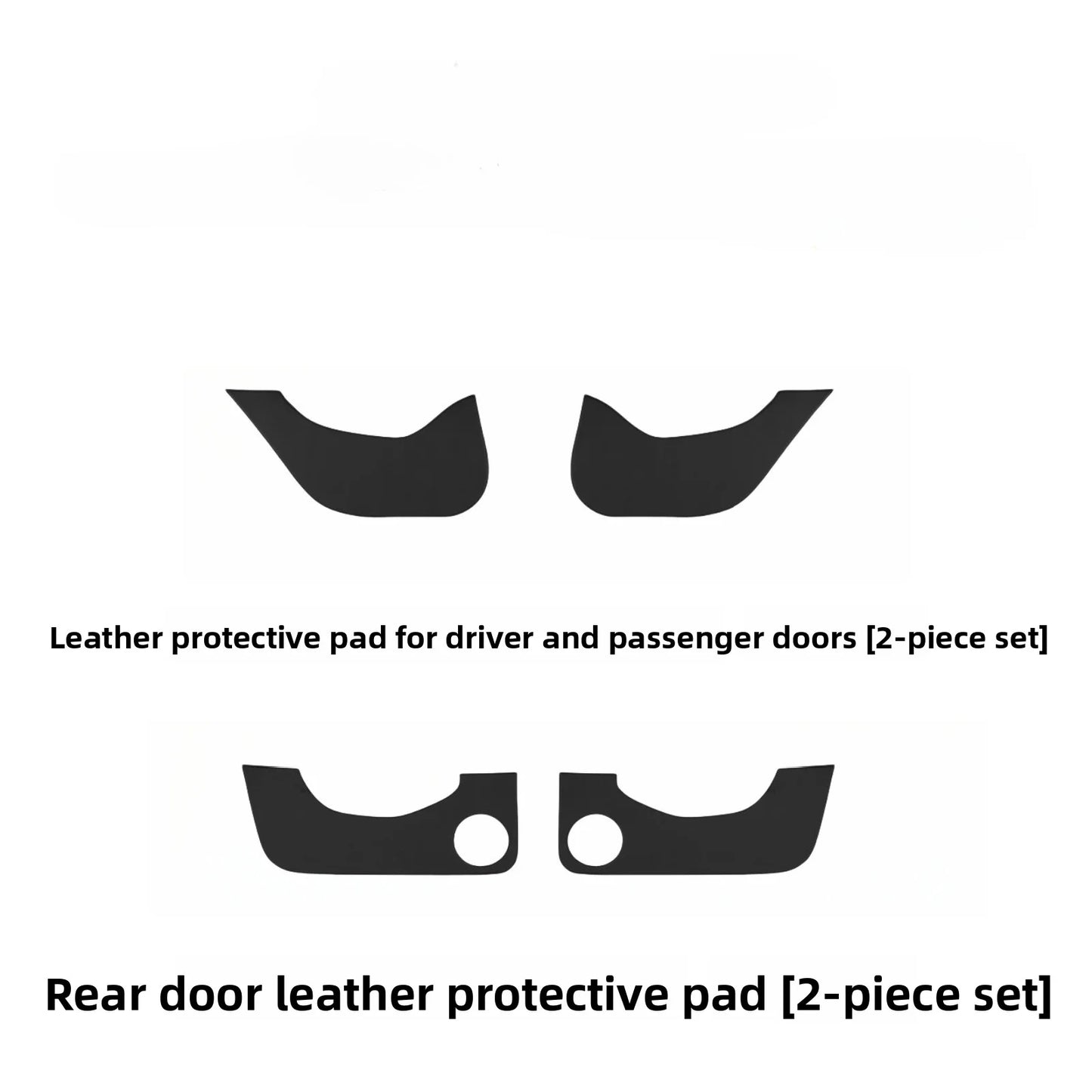 EVKITT Door Anti-Kick Guard Protection Panel Kit for Tesla Model 3 Highland Model Y Juniper (Premium Alcantara-Texture Suede, 4-Piece Full Set)