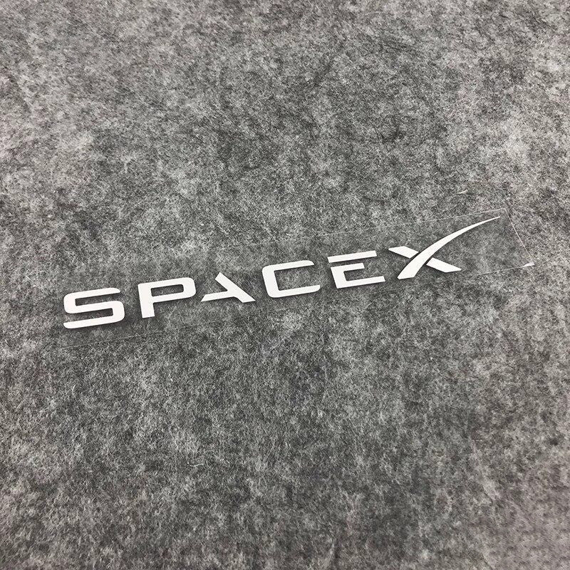 EVKITT SpaceX Logo Car Decal Sticker Window Tailgate Graphic for Tesla Model 3 Model Y Model S Model X