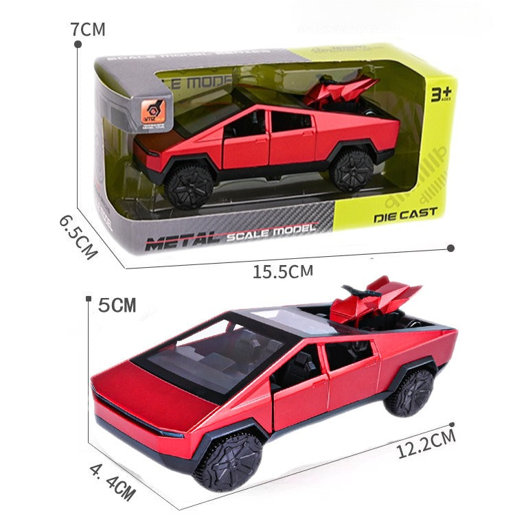 EVKITT Diecast Toy Car Model Cyber Truck Off-Road Replica for Tesla Cybertruck