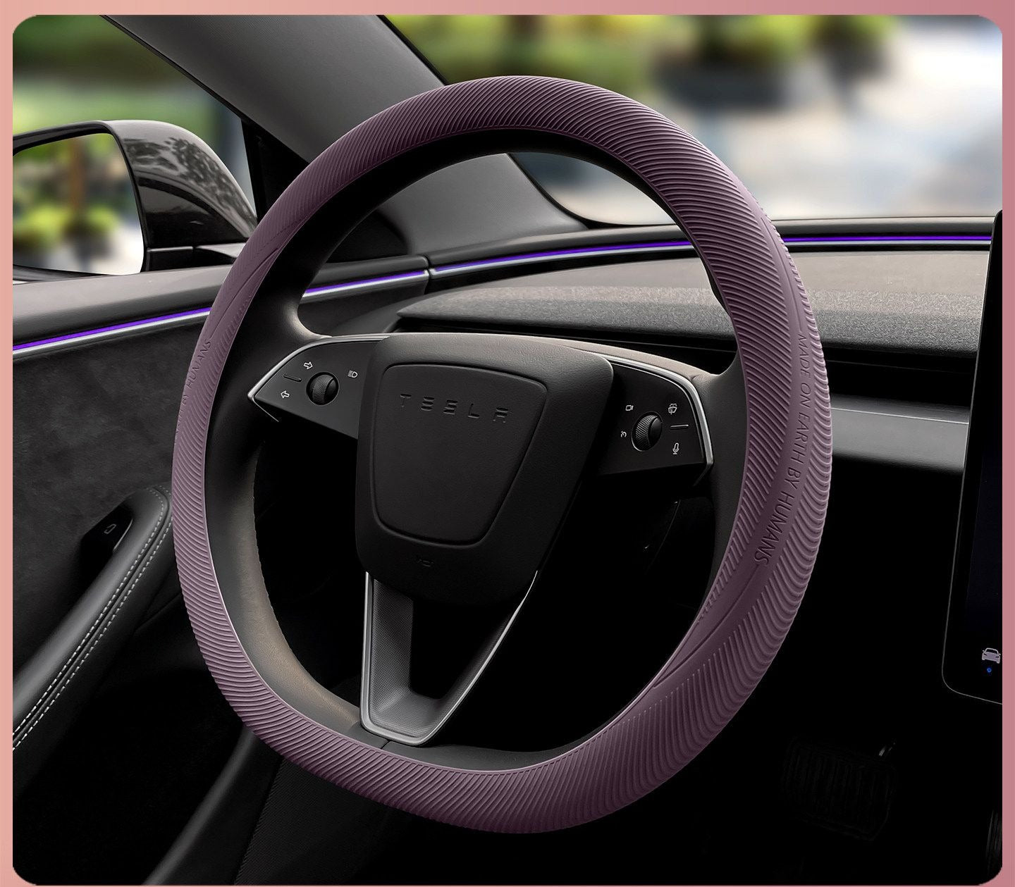 EVKITT Anti-Slip Silicone Steering Wheel Cover for Tesla Model 3 Highland & Model Y Juniper (1-Pack)