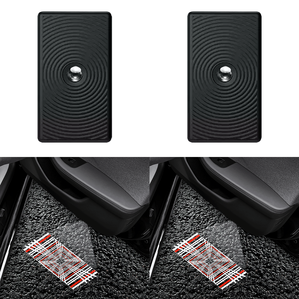 EVKITT Door LED Puddle Projector Lights for Tesla Model 3 Highland & Y Juniper (Quartz Glass, 2-Pack)