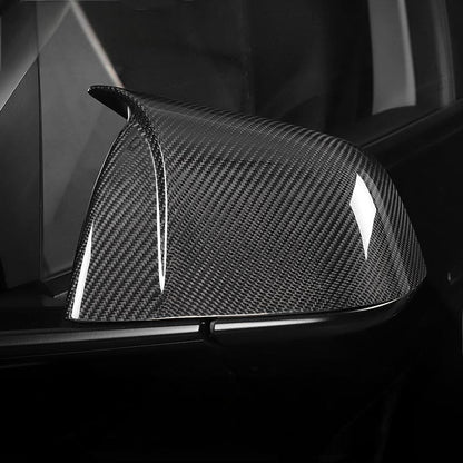 EVKITT Carbon Fiber Side Mirror Caps for Tesla Model 3 2021-2023 (Real Dry Carbon, 2-Pack)