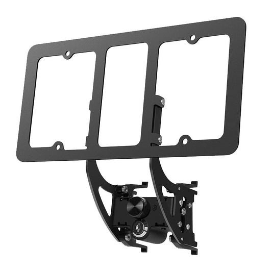 EVKITT for Tesla Model 3 Model Y 2020-2023 US Black License Plate Frame ABS Plastic Matte Black Car Plate Holder Durable Universal Fit
