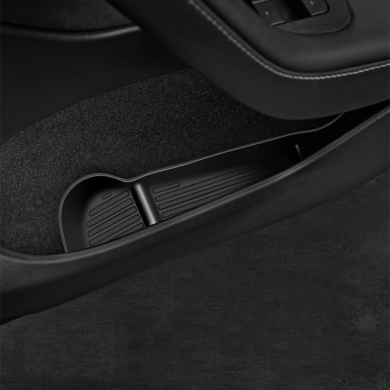 EVKITT Silicone Front & Rear Door Side Storage Boxes for Tesla Model Y Juniper & Model 3 Highland (Premium Silicone, 4-Pack)
