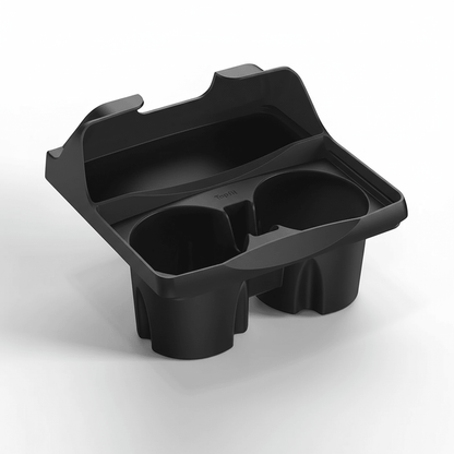 EVKITT Silicone Center Console Cup Holder Insert for Tesla Model 3 & Model Y (Premium Flexible Silicone, Dual-Slot)