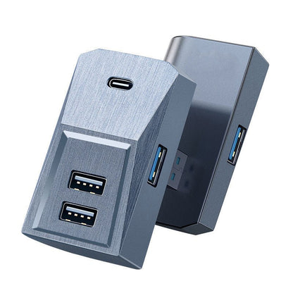EVKITT 4-Port USB Hub Center Console Docking Station Adapter for Tesla Model Y Juniper Model 3 Highland