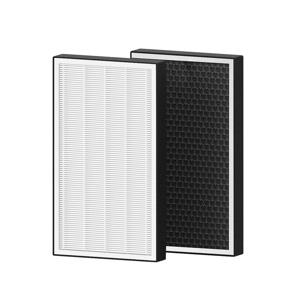 EVKITT HEPA Cabin Air Filter Activated Carbon Odor Eliminator for Tesla Model Y Model 3 (Premium Melt-Blown Polymer Matrix, Bio-Defense 2-Piece Set)