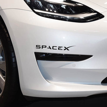 EVKITT SpaceX Logo Car Decal Sticker Window Tailgate Graphic for Tesla Model 3 Model Y Model S Model X