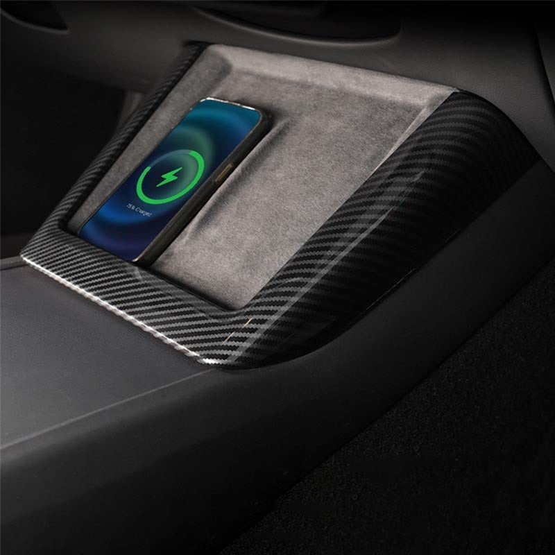 EVKITT Wireless Charger Pad Edge Trim for Tesla Model 3 Highland & Y Juniper (Flexible TPE, 1-Pack)