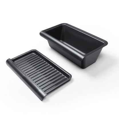 EVKITT Silicone Under Seat Storage Box & Organizer for Tesla Model Y Juniper (Premium Silicone, 1-Pack)