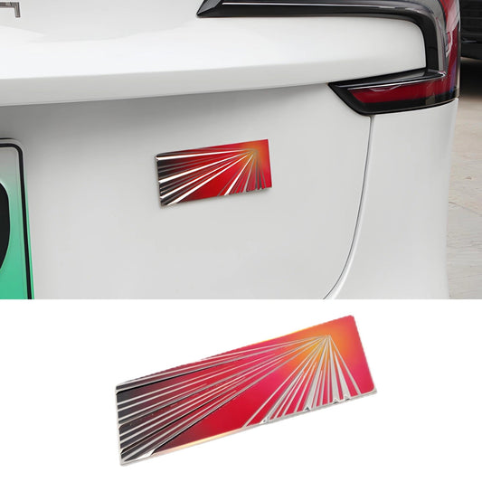 EVKITT Metal Launch Edition Emblem Badge for Tesla Model Y Juniper (Premium Zinc Alloy, Matte Black 3D)