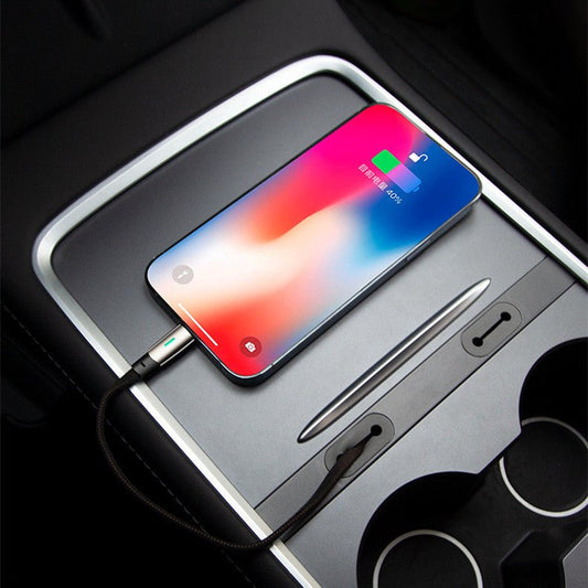 EVKITT Fast Charging Data Cable Coiled USB C Cord for Tesla Model 3 Model Y 2021-2023