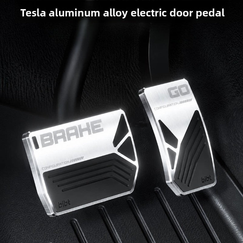 EVKITT Performance Aluminum Pedal Covers for Tesla Model 3 & Model Y 2021-2026 (Premium Anti-Slip Gas & Brake Pad Set 2PCS)