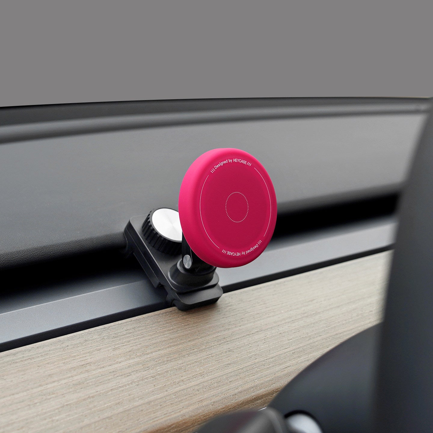 EVKITT Silicone Dashboard Magnetic Phone Holder for Tesla Model 3 & Y 2021-2023 (Premium Silicone Matrix, N52 MagSafe Fit)