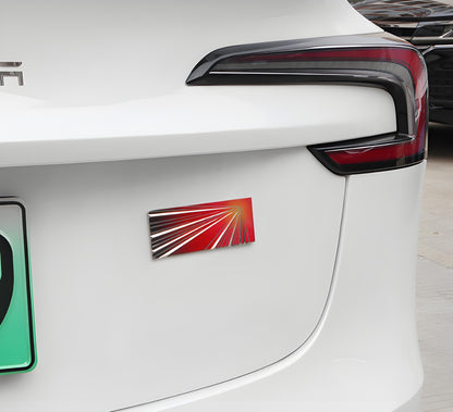 EVKITT Metal Launch Edition Emblem Badge for Tesla Model Y Juniper (Premium Zinc Alloy, Matte Black 3D)