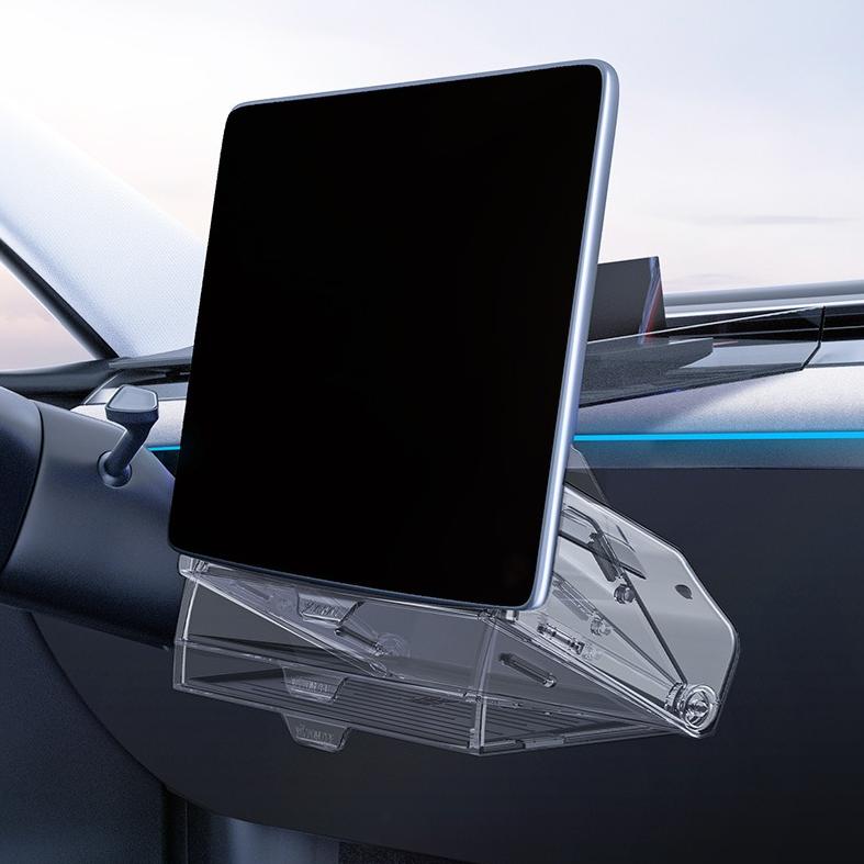 EVKITT Silicone Under Screen Storage Tray for Tesla Model Y Juniper & Model 3 Highland (Premium Silicone & ABS, 1-Pack)