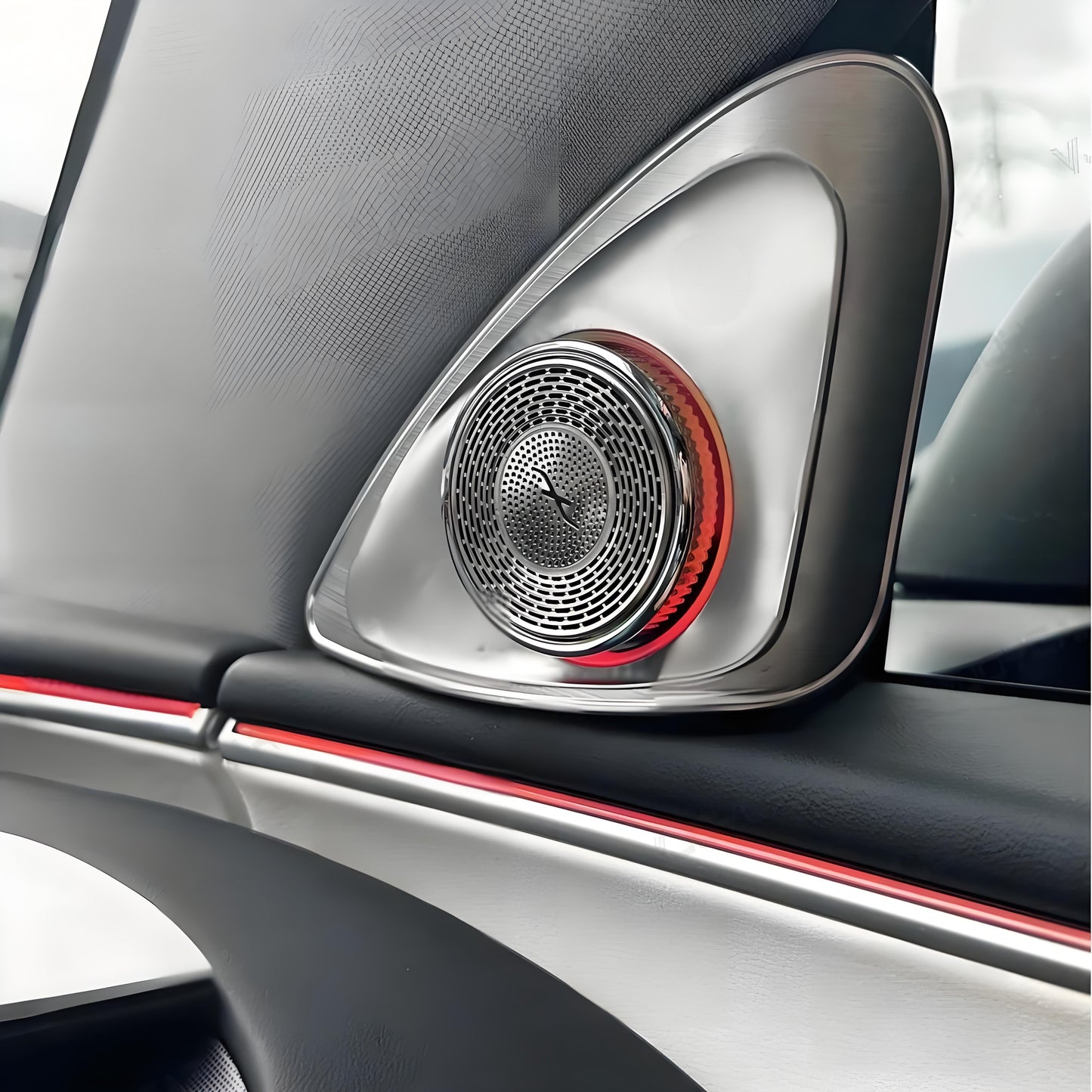 EVKITT 4D Rotating LED Tweeter Speakers for Tesla Model Y Juniper & Model 3 Highland (Premium Aluminum Alloy, RGB 2-Pack)