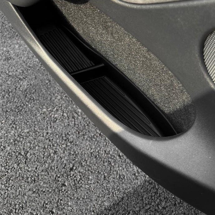 EVKITT Silicone Front & Rear Door Side Storage Boxes for Tesla Model Y Juniper & Model 3 Highland (Premium Silicone, 4-Pack)