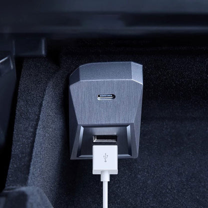 EVKITT 4-Port USB Hub Center Console Docking Station Adapter for Tesla Model Y Juniper Model 3 Highland