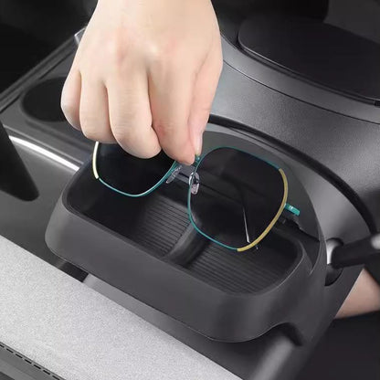 EVKITT Silicone Center Console Sunglasses Holder Organizer for Tesla Model Y Juniper & Model 3 Highland (Premium Flexible Silicone)