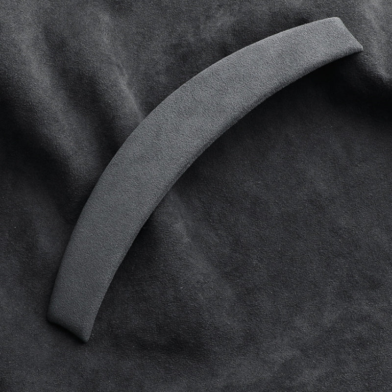 EVKITT Steering Wheel Panel Center Bezel Trim Cover for Tesla Model Y Juniper Model 3 Highland Premium Sport Alcantara Suede