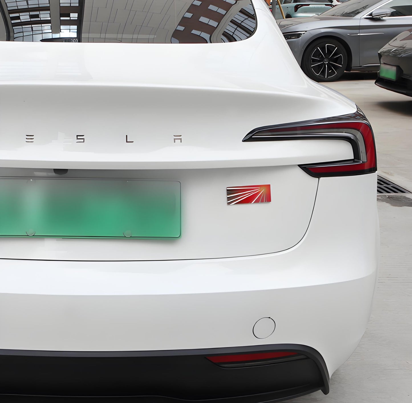 EVKITT Metal Launch Edition Emblem Badge for Tesla Model Y Juniper (Premium Zinc Alloy, Matte Black 3D)