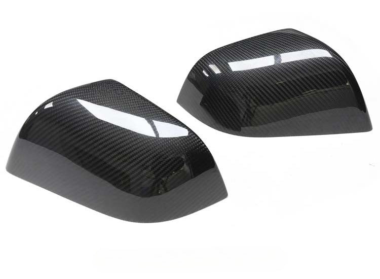EVKITT Side Rearview Mirror Covers Caps Overlay for Tesla Model Y 2021-2024 (Premium Real Dry Carbon Fiber, Aerodynamic 2-Piece Set)