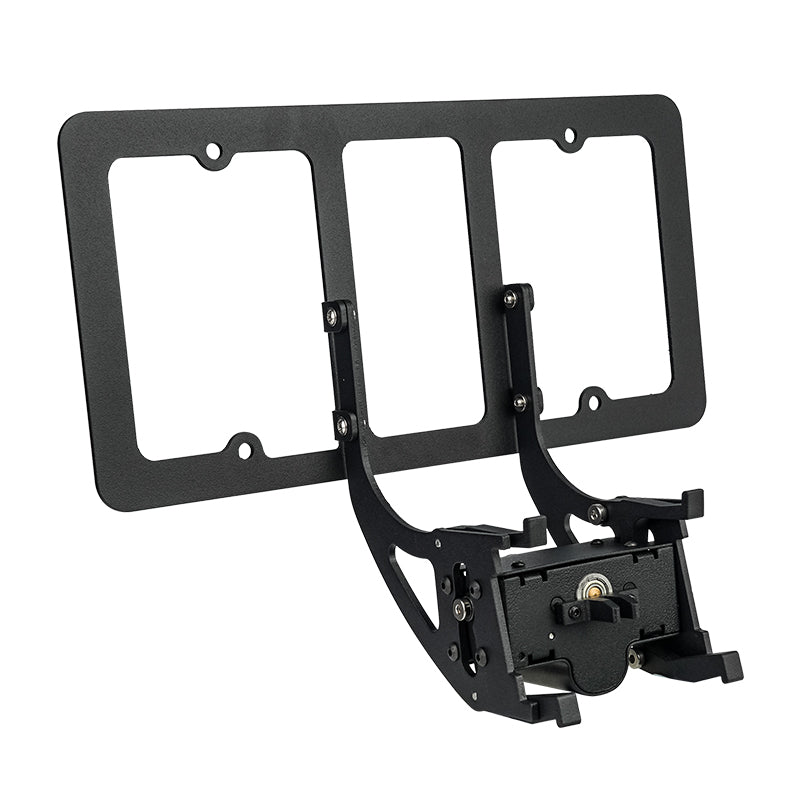 EVKITT for Tesla Model 3 Model Y 2020-2023 US Black License Plate Frame ABS Plastic Matte Black Car Plate Holder Durable Universal Fit