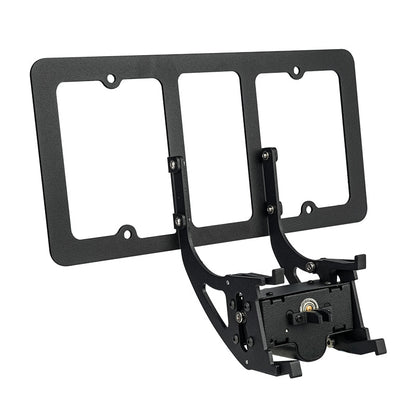 EVKITT for Tesla Model 3 Model Y 2020-2023 US Black License Plate Frame ABS Plastic Matte Black Car Plate Holder Durable Universal Fit