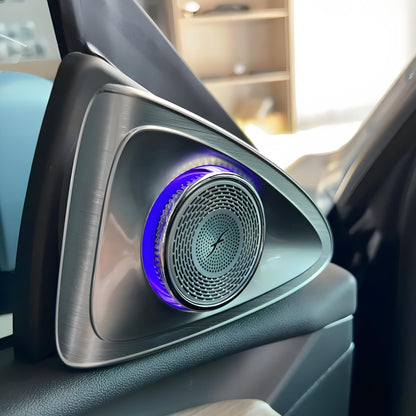 EVKITT 4D Rotating LED Tweeter Speakers for Tesla Model Y Juniper & Model 3 Highland (Premium Aluminum Alloy, RGB 2-Pack)