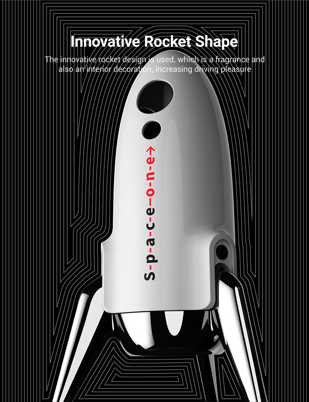 EVKITT Space One Rocket Perfume Diffuser Car Aromatherapy Air Freshener for Tesla Model Y 3 X S