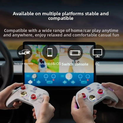 EVKITT Wireless Bluetooth Gamepad Gaming Controller for Tesla Model Y 3 X S Multi-Platform Switch (Premium Anti-Slip ABS, 1-Pack with USB Receiver)