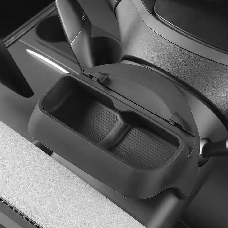 EVKITT Silicone Center Console Sunglasses Holder Organizer for Tesla Model Y Juniper & Model 3 Highland (Premium Flexible Silicone)