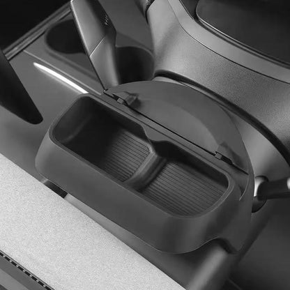 EVKITT Silicone Center Console Sunglasses Holder Organizer for Tesla Model Y Juniper & Model 3 Highland (Premium Flexible Silicone)