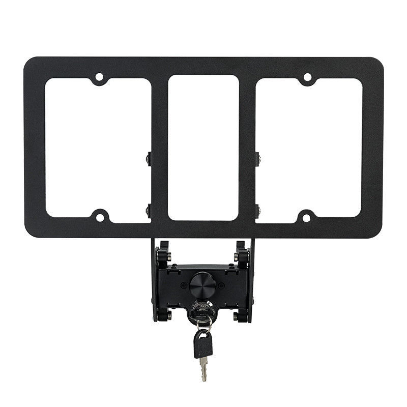 EVKITT for Tesla Model 3 Model Y 2020-2023 US Black License Plate Frame ABS Plastic Matte Black Car Plate Holder Durable Universal Fit