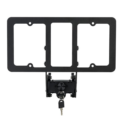 EVKITT for Tesla Model 3 Model Y 2020-2023 US Black License Plate Frame ABS Plastic Matte Black Car Plate Holder Durable Universal Fit