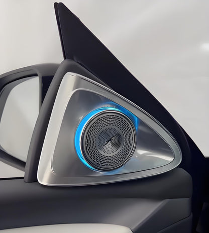 EVKITT 4D Rotating LED Tweeter Speakers for Tesla Model Y Juniper & Model 3 Highland (Premium Aluminum Alloy, RGB 2-Pack)