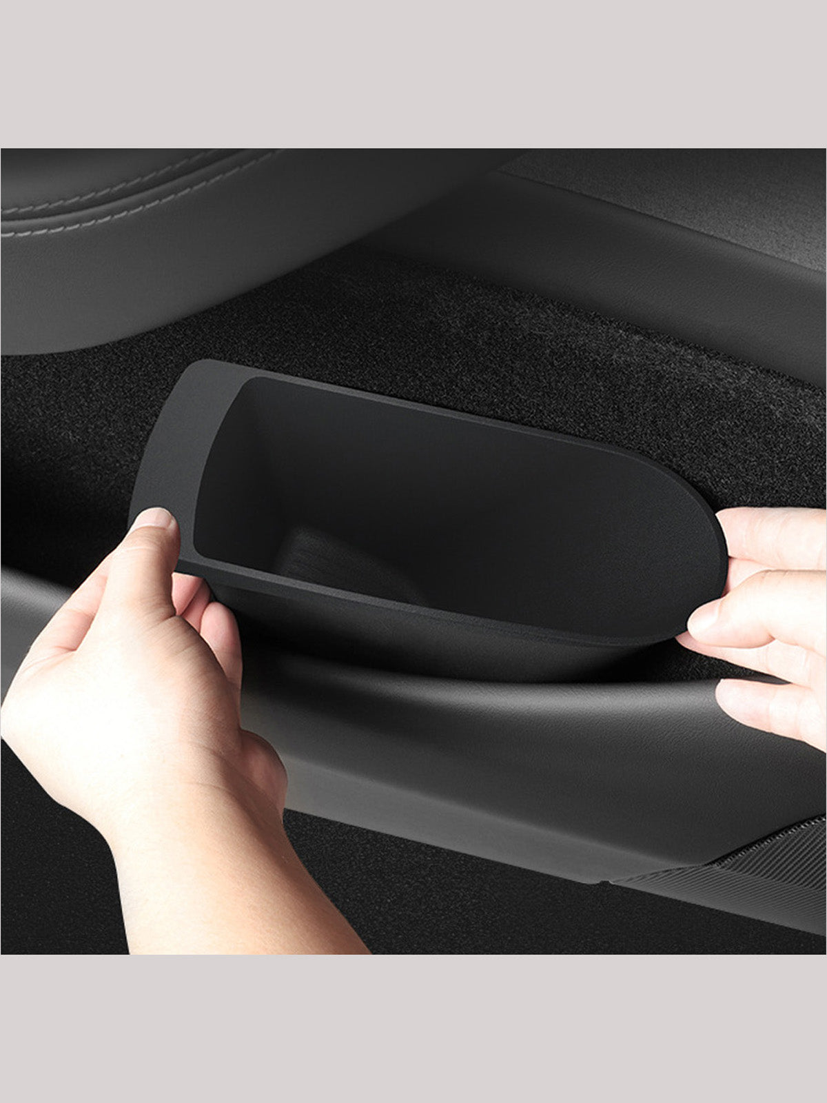 EVKITT Front Door Handle Storage Box Organizer for Tesla Model 3 Highland & Model Y Juniper 2025+ – Driver & Passenger Side Storage Trays
