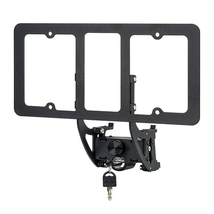 EVKITT for Tesla Model 3 Model Y 2020-2023 US Black License Plate Frame ABS Plastic Matte Black Car Plate Holder Durable Universal Fit