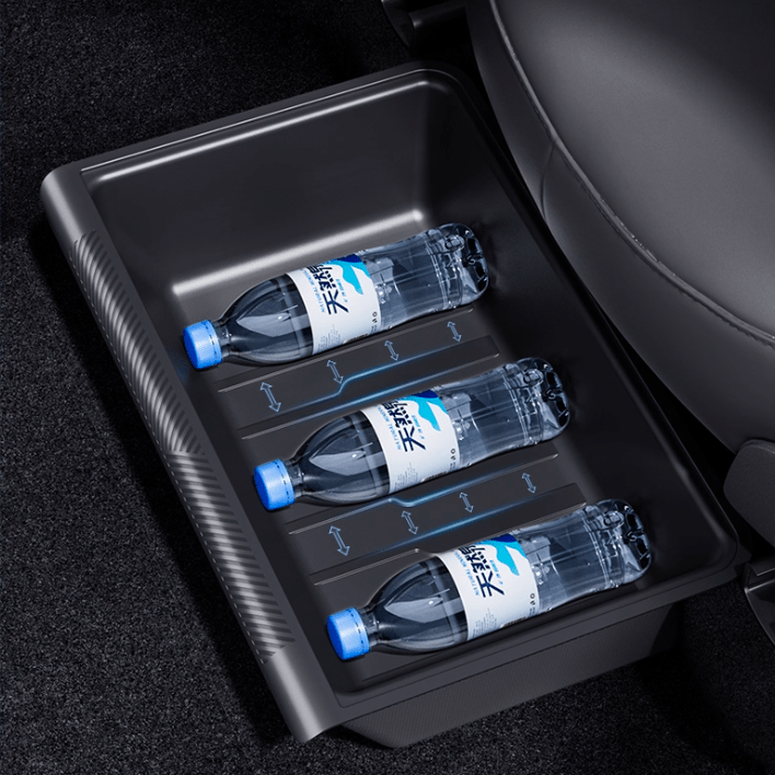 EVKITT Silicone Under Seat Storage Box & Organizer for Tesla Model Y Juniper (Premium Silicone, 1-Pack)