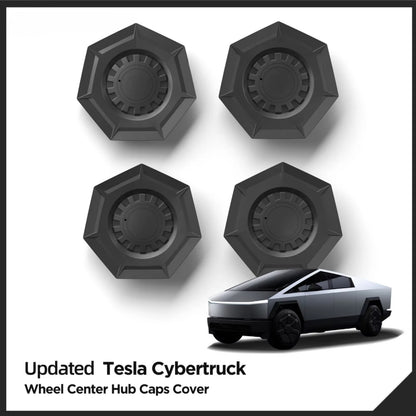 EVKITT Wheel Hub Center Caps for Tesla Cybertruck 2024+ – ABS Wheel Center Cover Decoration Kit 4PCS