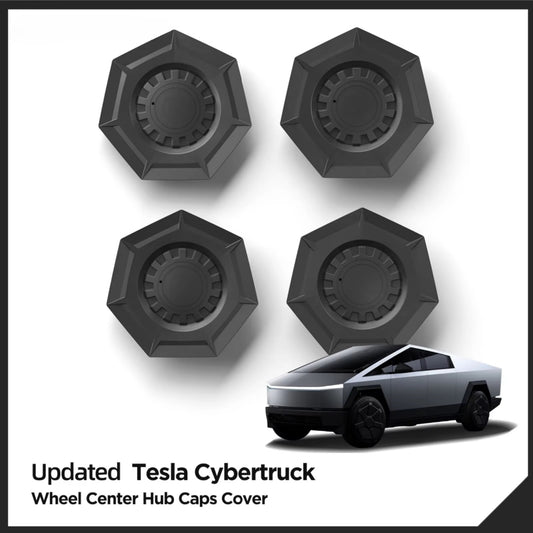 EVKITT Wheel Hub Center Caps for Tesla Cybertruck 2024+ – ABS Wheel Center Cover Decoration Kit 4PCS
