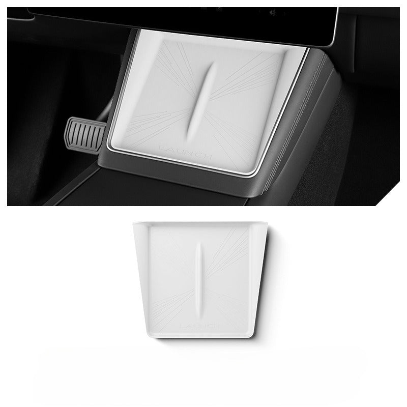 EVKITT Center Console Wireless Charging Pad Silicone Cover Anti-Slip Dual Wireless Charger Mat for Tesla Model 3 Highland & Model Y Juniper