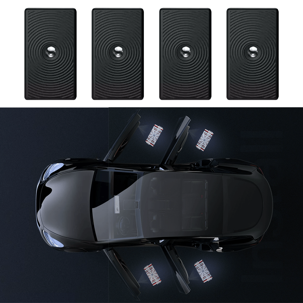 EVKITT Door LED Puddle Projector Lights for Tesla Model 3 Highland & Y Juniper (Quartz Glass, 2-Pack)