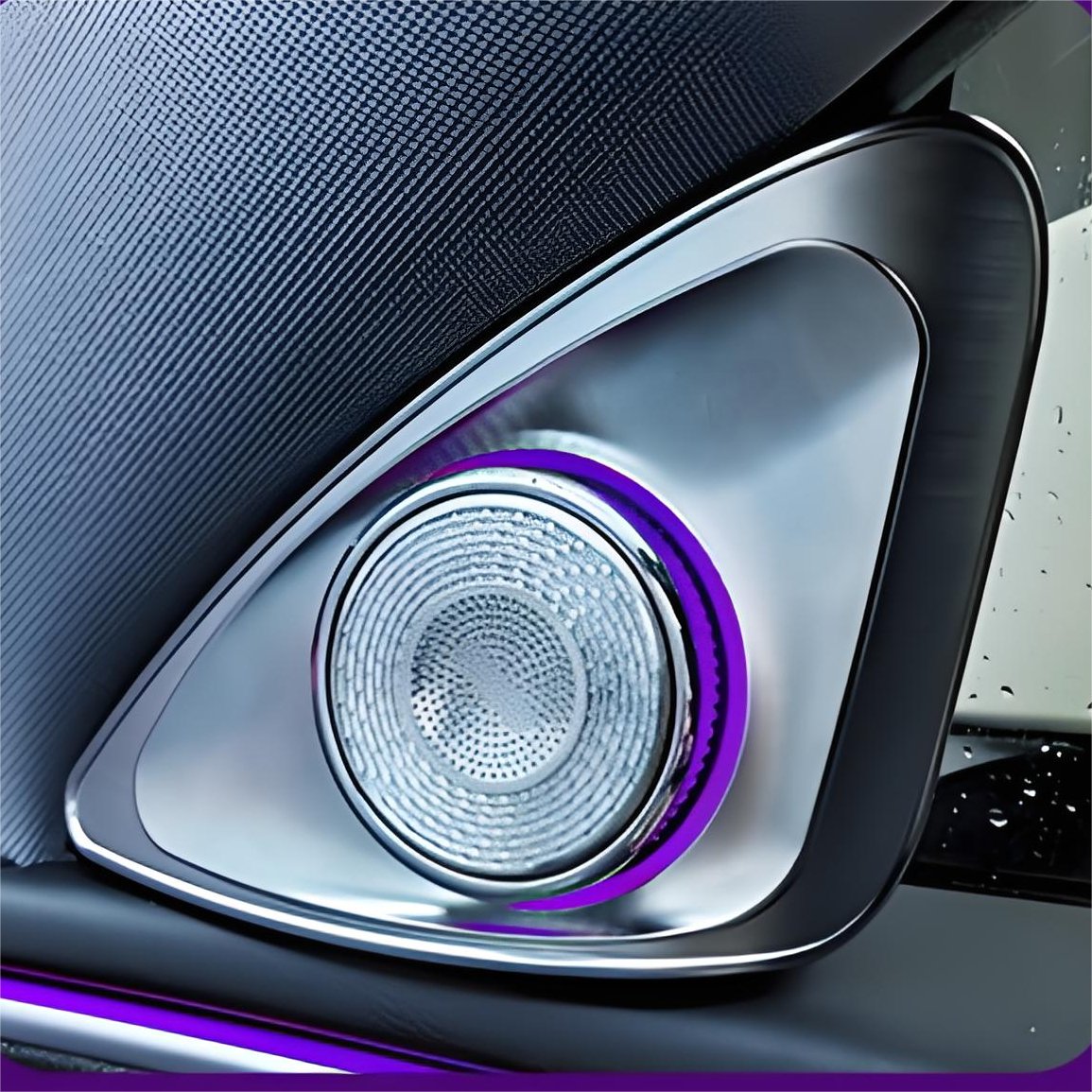 EVKITT 4D Rotating LED Tweeter Speakers for Tesla Model Y Juniper & Model 3 Highland (Premium Aluminum Alloy, RGB 2-Pack)