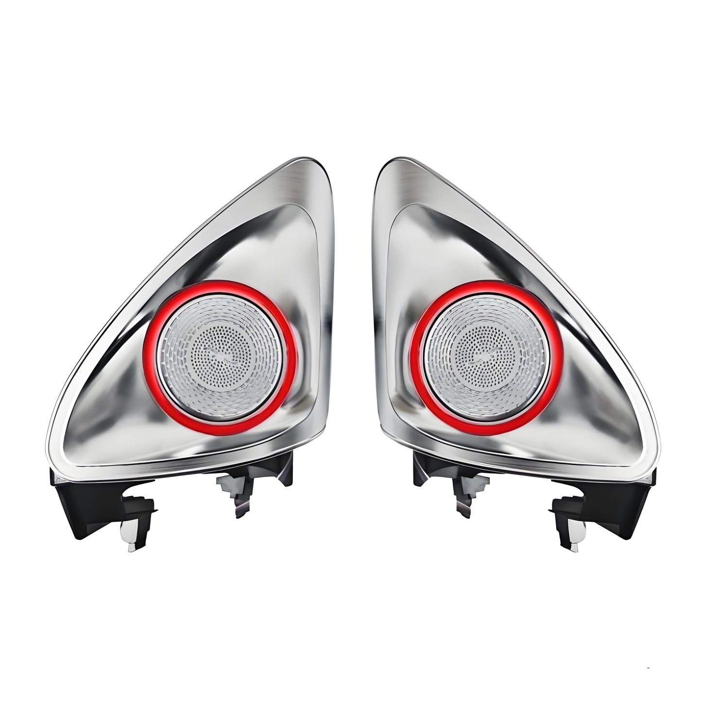 EVKITT 4D Rotating LED Tweeter Speakers for Tesla Model Y Juniper & Model 3 Highland (Premium Aluminum Alloy, RGB 2-Pack)